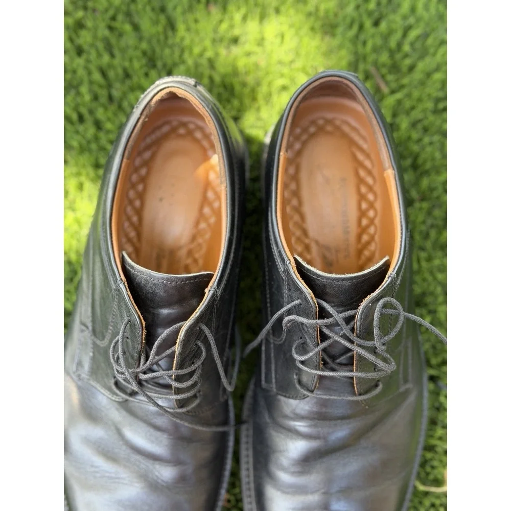 Johnston & Murphy Signature Series 15-3805 Black Leather Shoes 10.5 M Italy